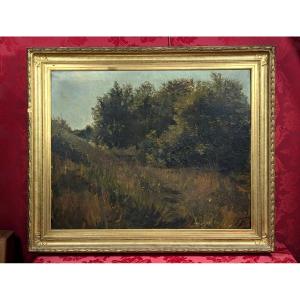 Large Landscape Circa 1880 - Signed E Friesz (?)