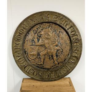 Triboulet, Fou Du Roi François Ier- Copper Tray XIXth