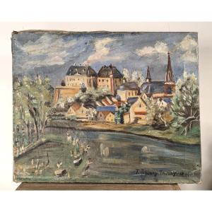 Le 14 juillet au village - par Tosca Tillony - Favory - 1946