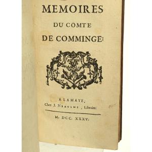 Mémoires Du Comte De Comminge By De Tencin 1735 - First Edition