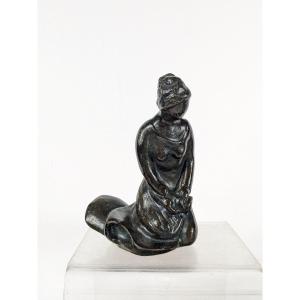 Une lavandière - petit bronze 1970-80