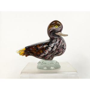 Blown-glass Duck - Second Half Of The 19th Century
