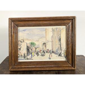 View Of Fez - 1953 - Charles Ernest Smets (1909–1987)