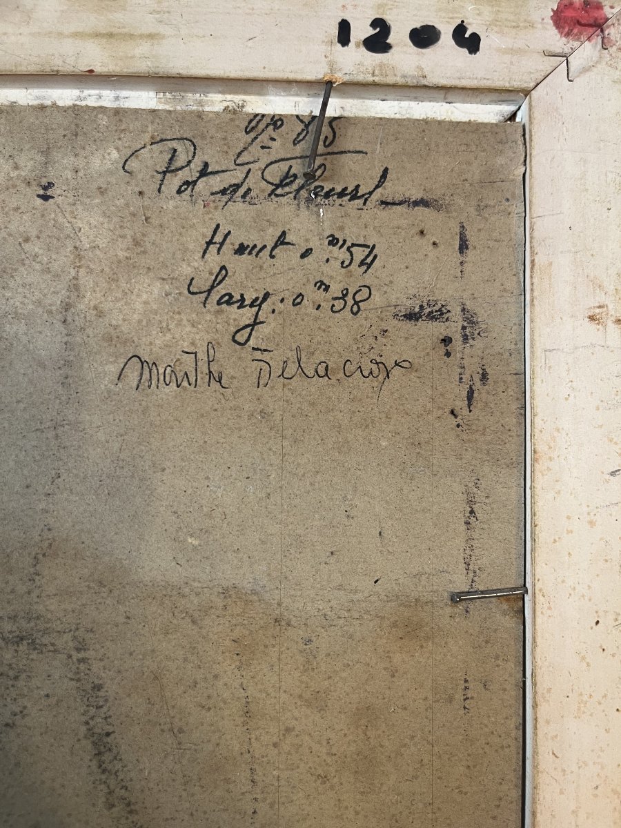 POT  DE FLEURS ; MARTHE DELACROIX-photo-4