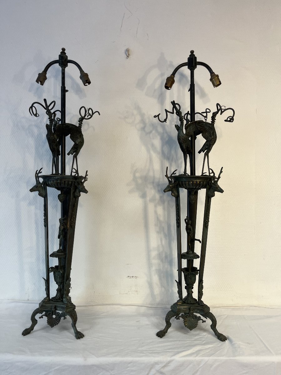 Large Pair Of 19th-century Lamps