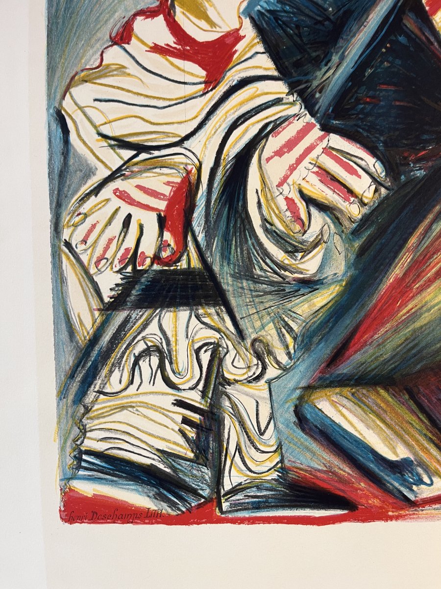 Pierrot And Arlequin, Picasso, 1970-photo-2