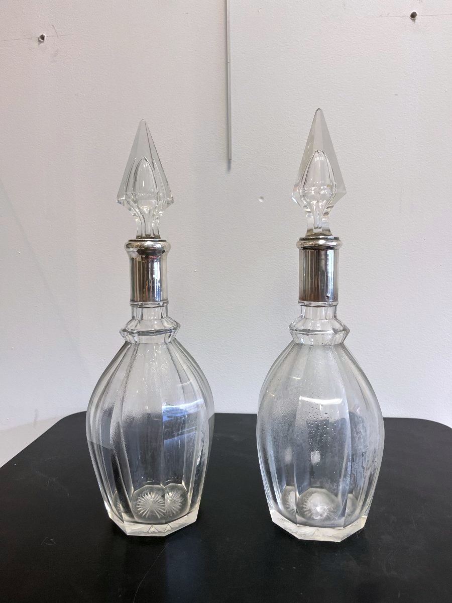 Pair Of Crystal Decanters