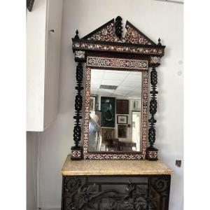 Mirror With Boule Marquetry