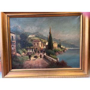 VUE DU LAC DE CÔME Par P.VOLTINI