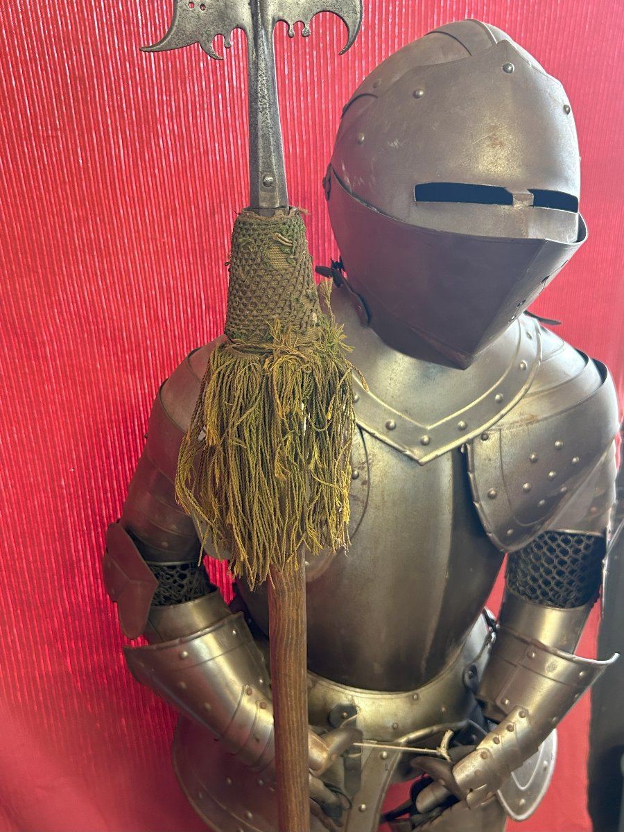 Armure de chevalier en fer forgé-photo-2