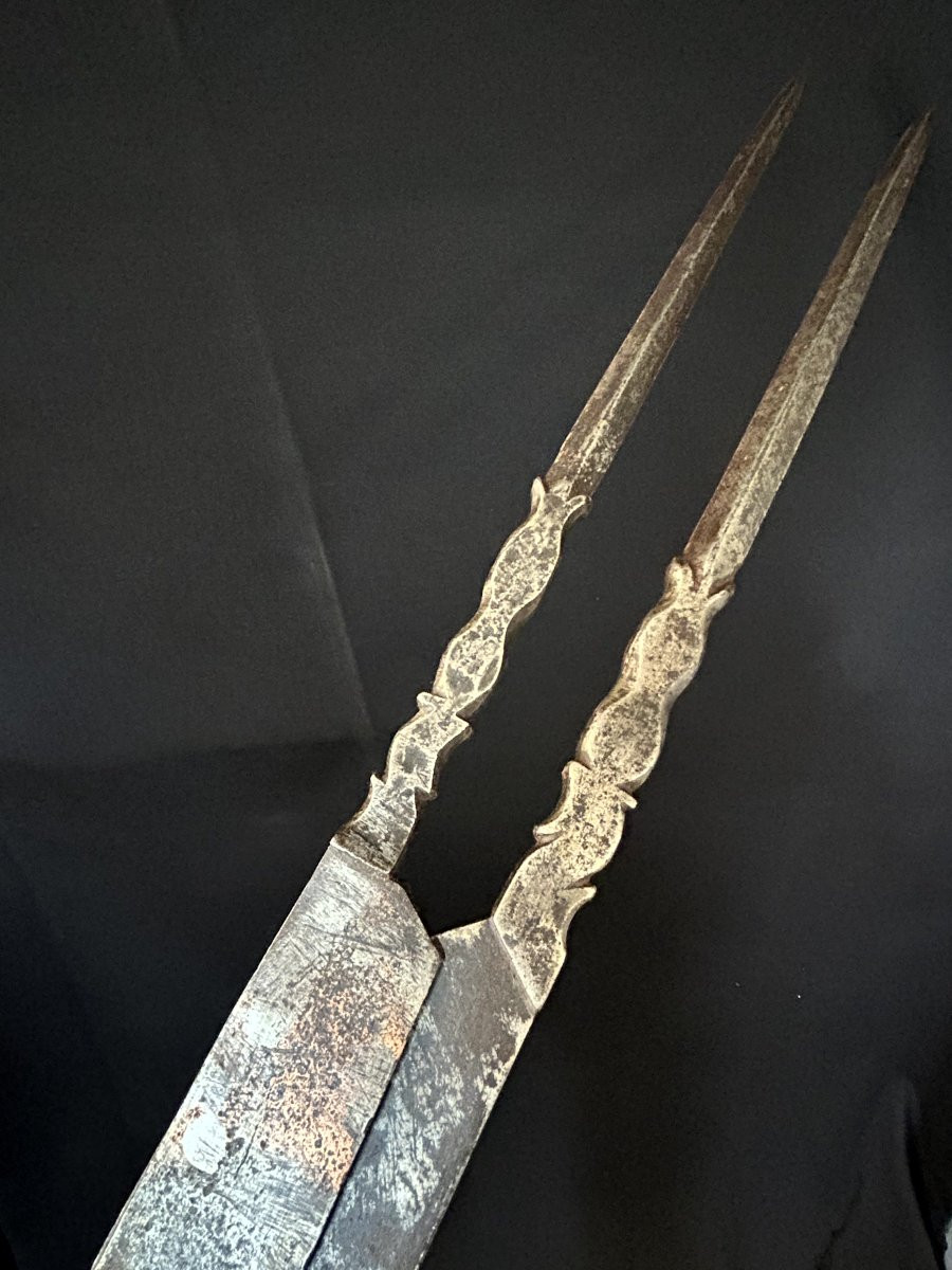 Compas en fer forgé  XVIIIe siècle-photo-3