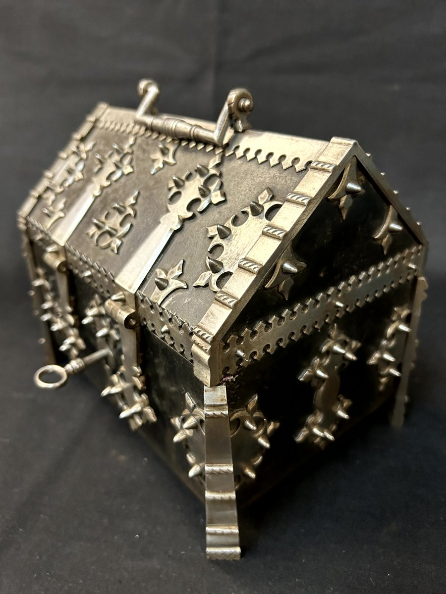 Coffre fort  en fer forgé-photo-3