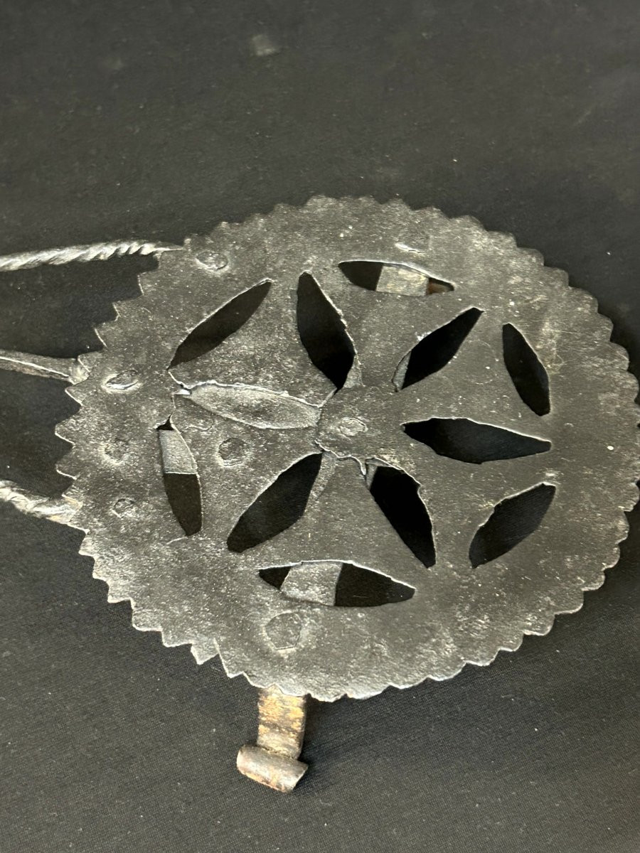 Three Wrought-iron Fireplace Stands-photo-3