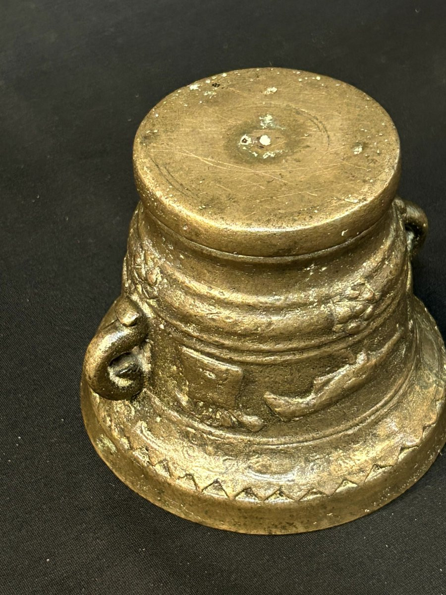 Mortier de pharmacie en bronze-photo-5