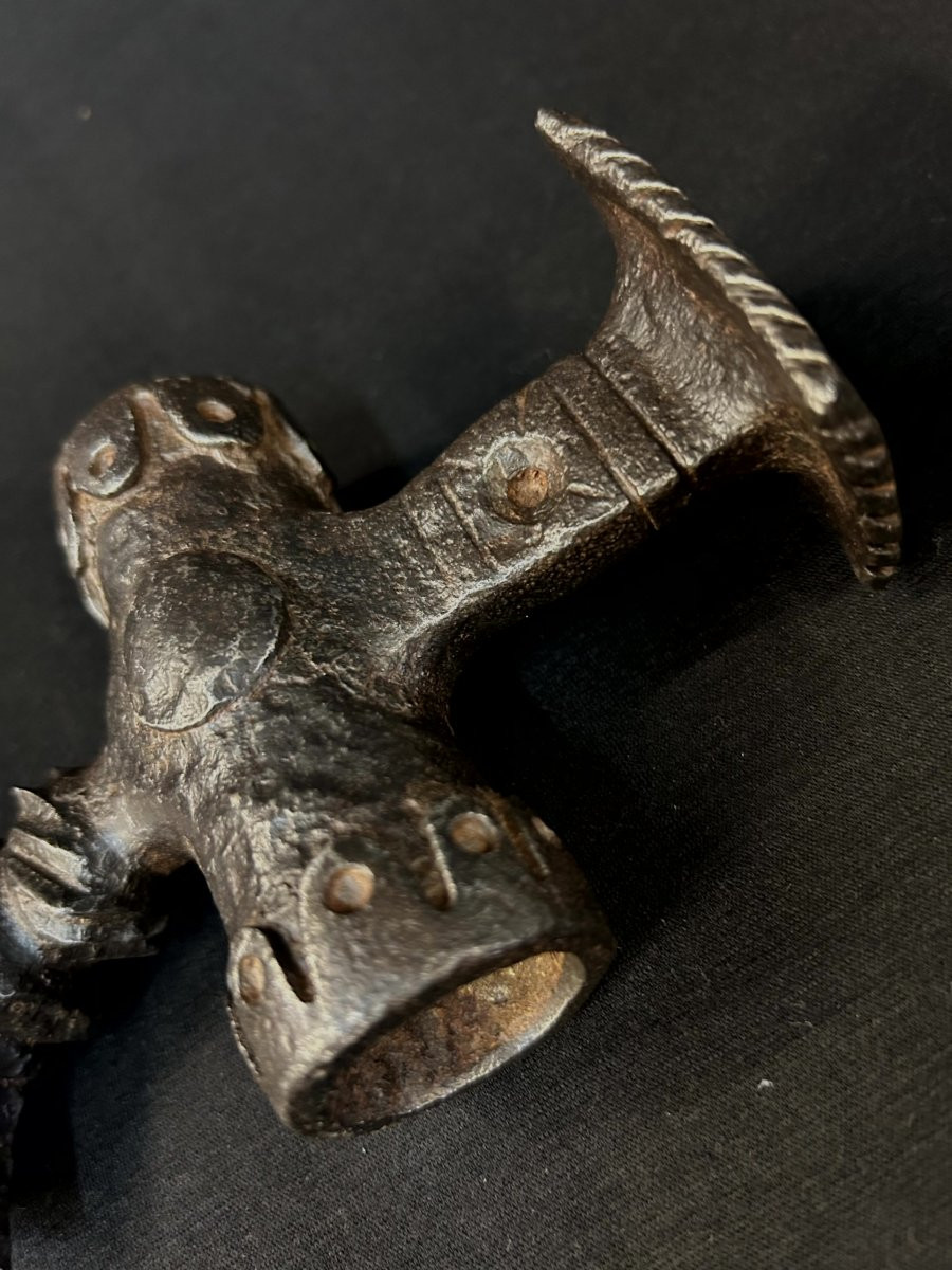 Hammerhead, Forged Iron Battle Axe-photo-3