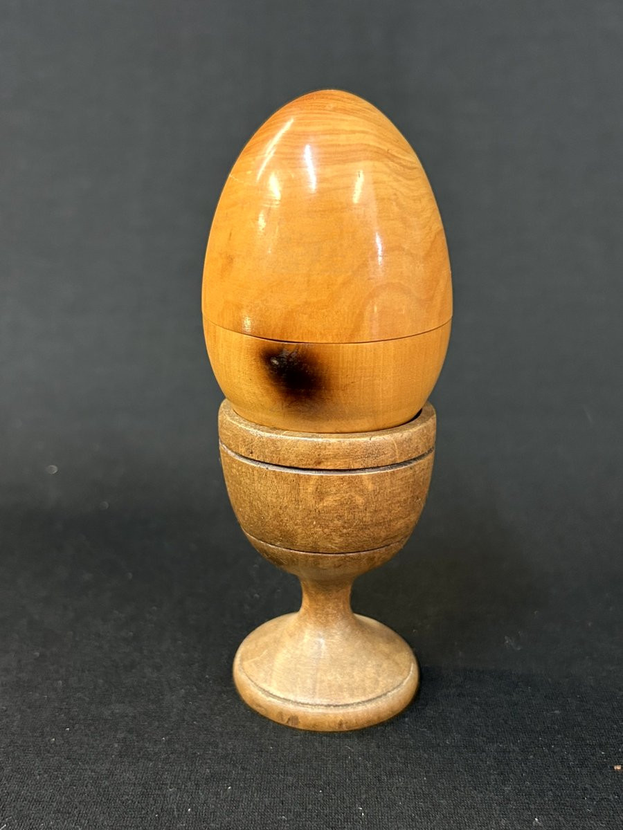 Œuf multiple démontable en bois-photo-1