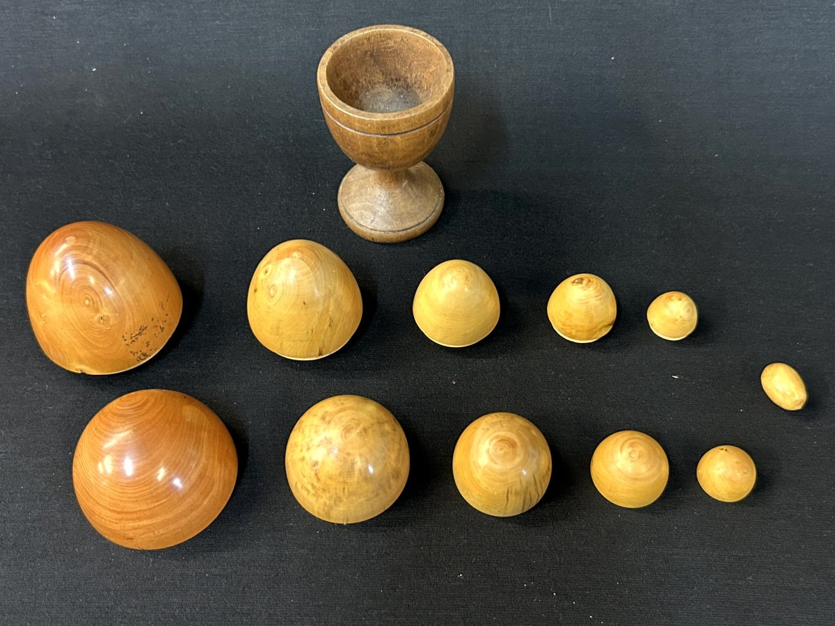 Œuf multiple démontable en bois