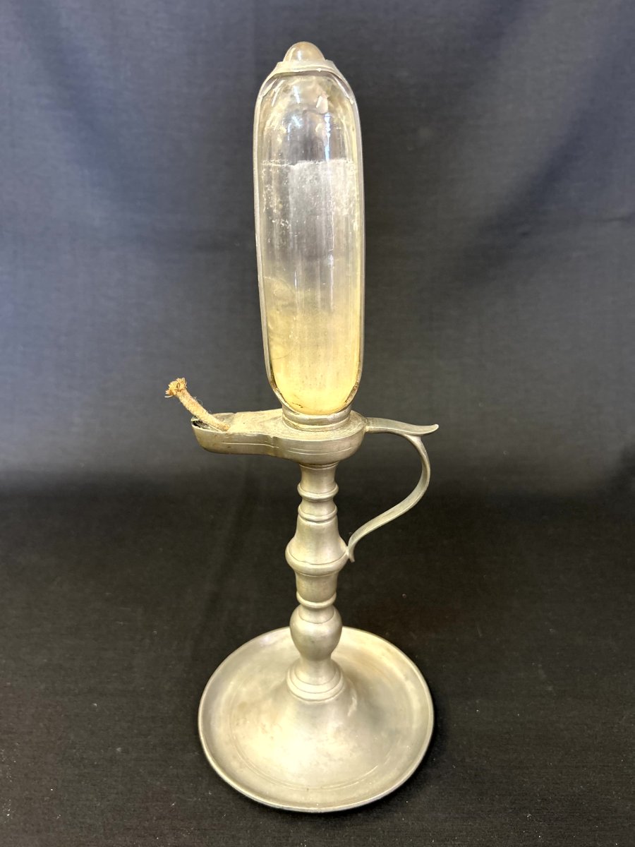 Pewter Oil Lamp-photo-3