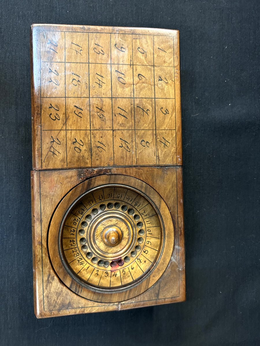 Portable Wooden Roulette Game-photo-2