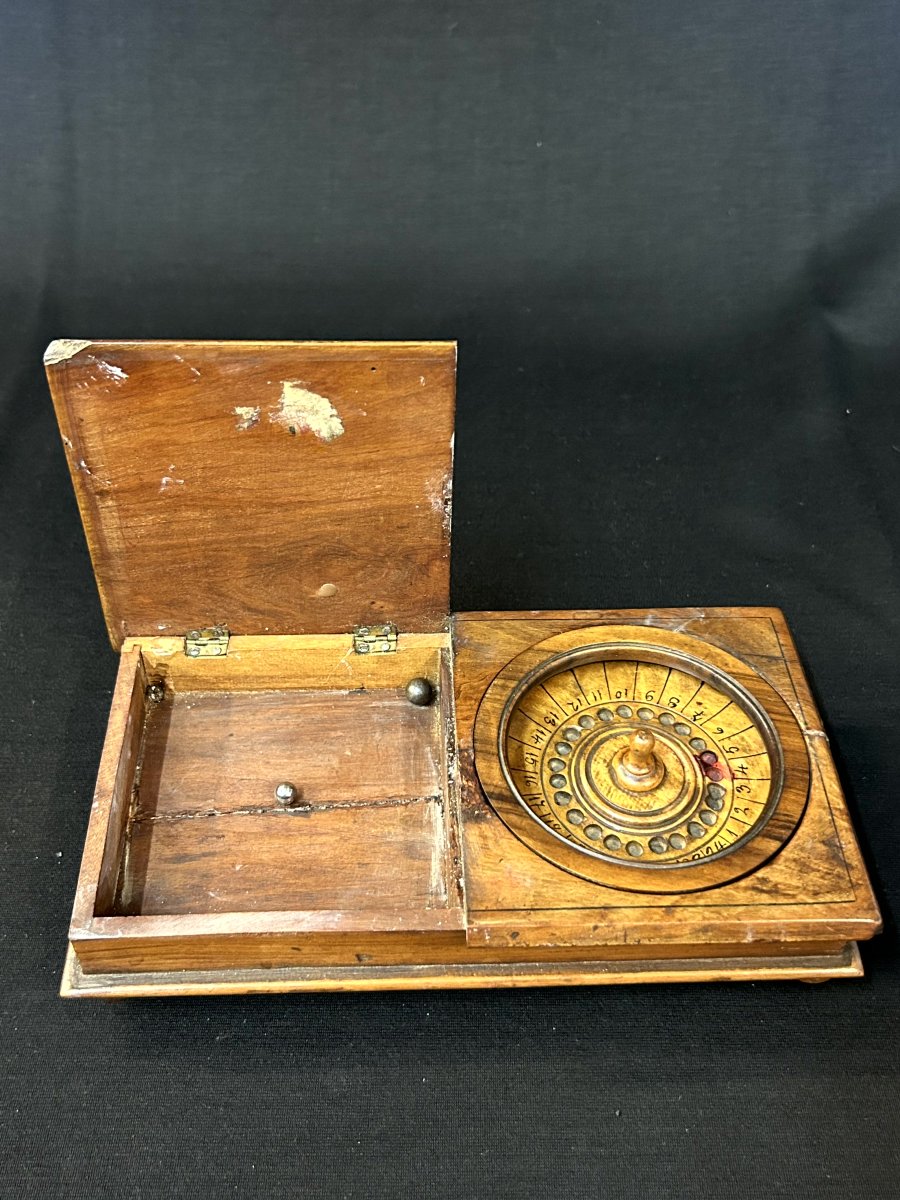 Portable Wooden Roulette Game-photo-4