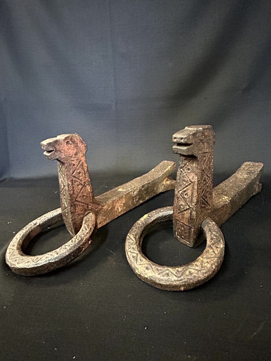 Pair Of Wrought Iron Rings