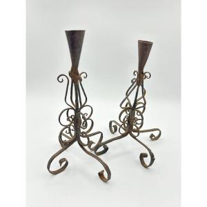 Iron Candlesticks