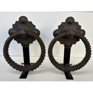 battants géants en fer forgé