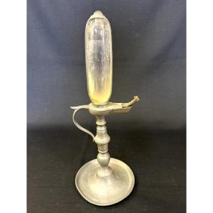 Pewter Oil Lamp