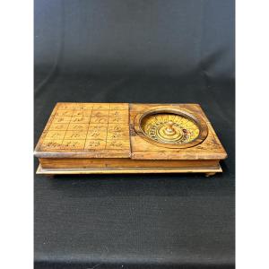 Portable Wooden Roulette Game