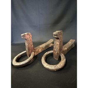 Pair Of Wrought Iron Rings