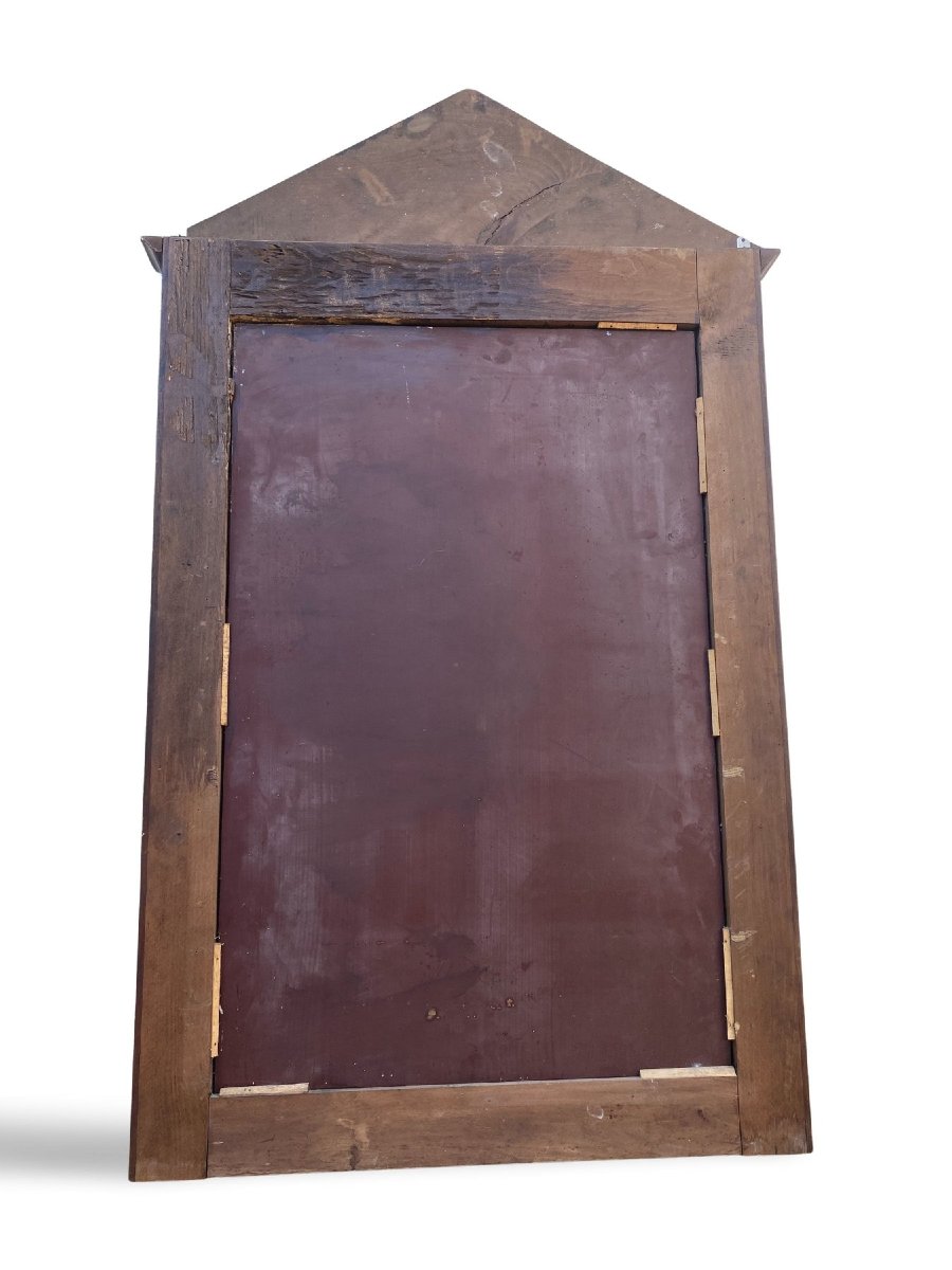Grand Miroir en Bois Style Retour D'Egypte - 85x140cm - Circa 1900 -photo-4