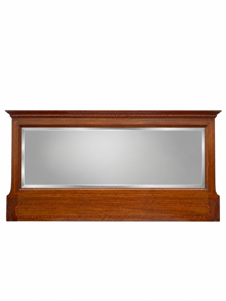 Art Deco Marquetry Mirror - 90 Cm X 47 Cm