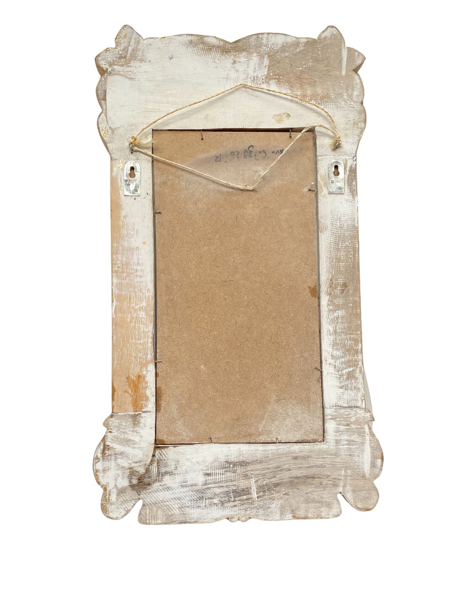 Art Nouveau-style Wall Mirror - 1970 - 40x70 Cm-photo-3