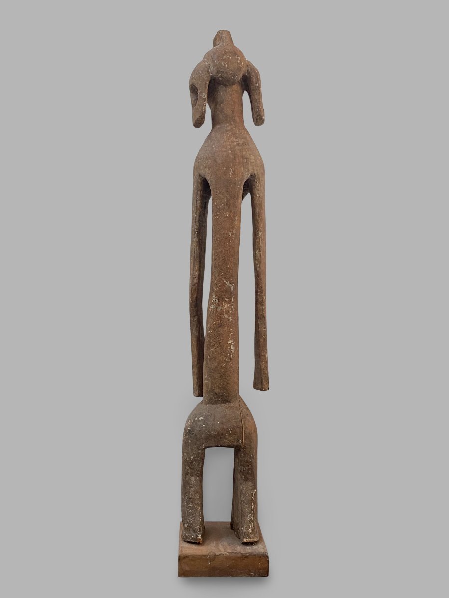 Large Mumuye Sculpture In Solid Wood - 170 Cm - 1960 - Nigeria-photo-3