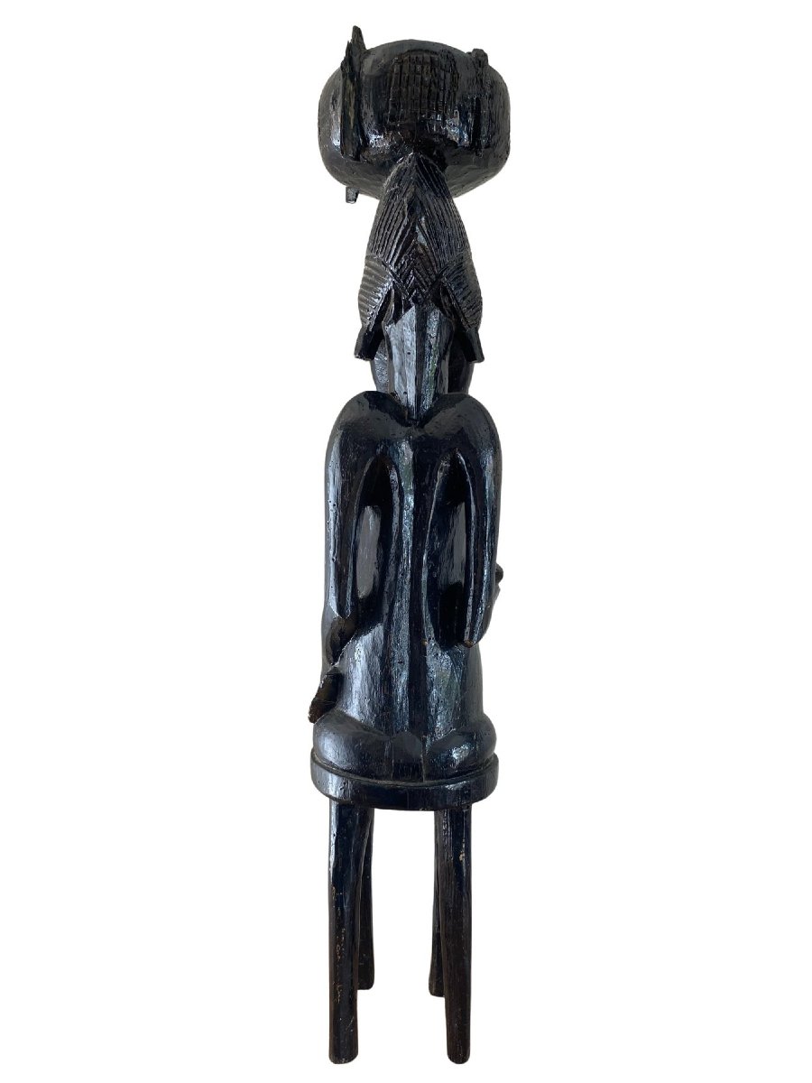 Senufo Sculpture - Motherhood - 80 Cm - Ivory Coast-photo-2