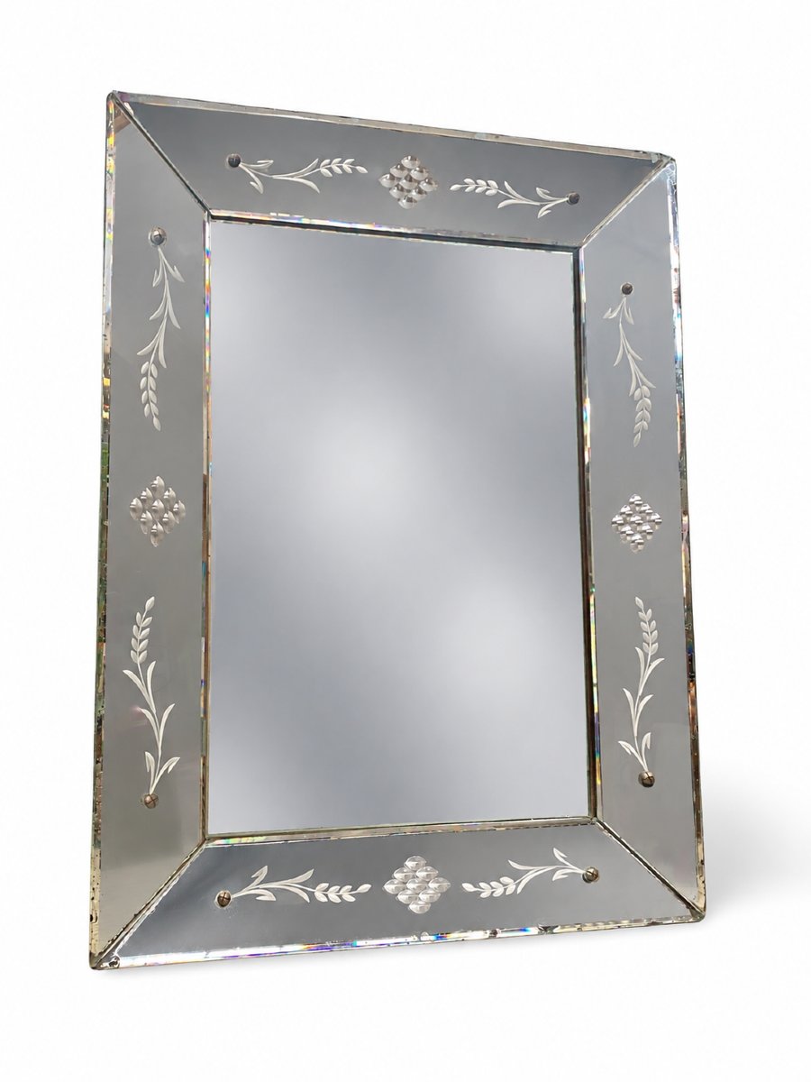 20th-century Venetian Mirror - 50x70 Cm