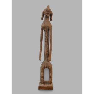 Grande Sculpture Mumuye en Bois Massif - 170cm - 1960 - Nigeria