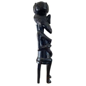 Sculpture Sénoufo - Maternité - 80cm - Côte d'Ivoire