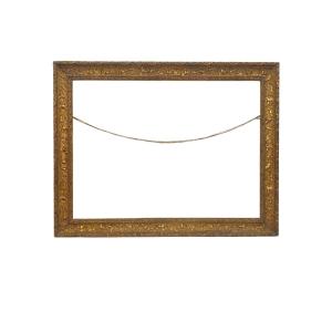 Large Gilded Wooden Frame - 72x56 Cm - 19th Century
