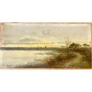 Paysage avec marais