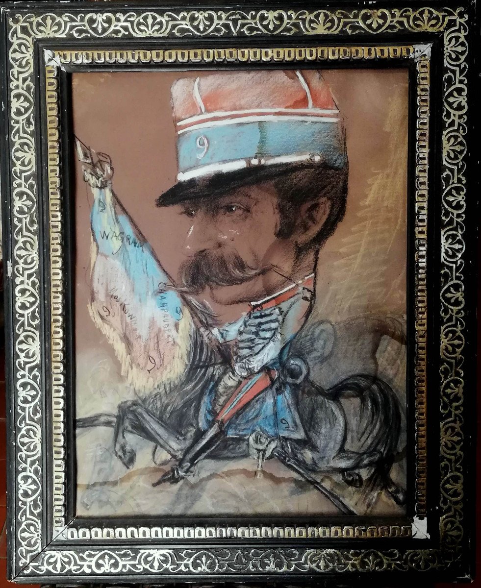 Beautiful Pastel Caricature Painting Of A Military