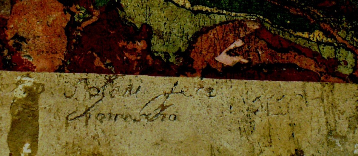 Rare 'paliotto' In Scagliola, Italy, XVIII ° Century, Sign '' Solari '-photo-2