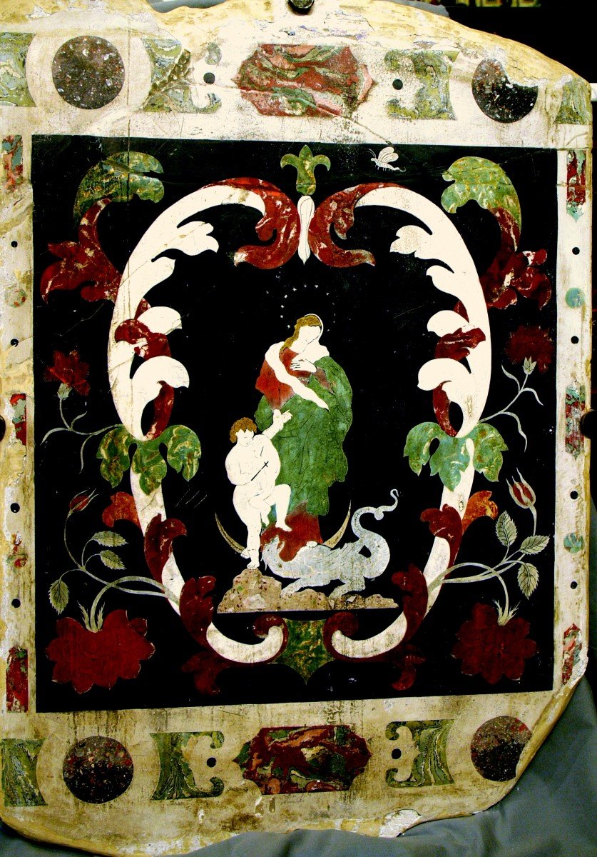 Rare 'paliotto' In Scagliola, Italy, XVIII ° Century, Sign '' Solari '
