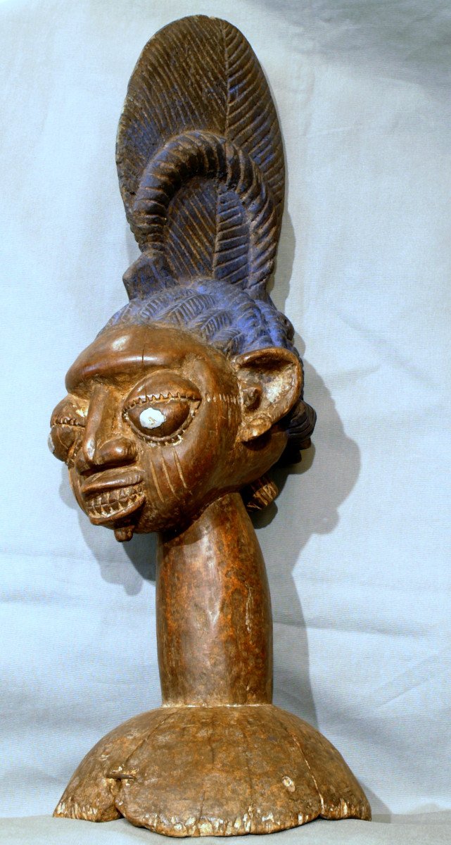 Rare Yoruba Wooden Head