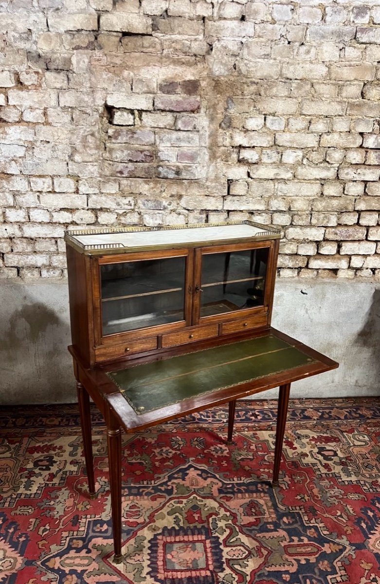 Bureau Bonheur Du Jour En Acajou De Style Louis XVI XIX Eme Siècle -photo-7