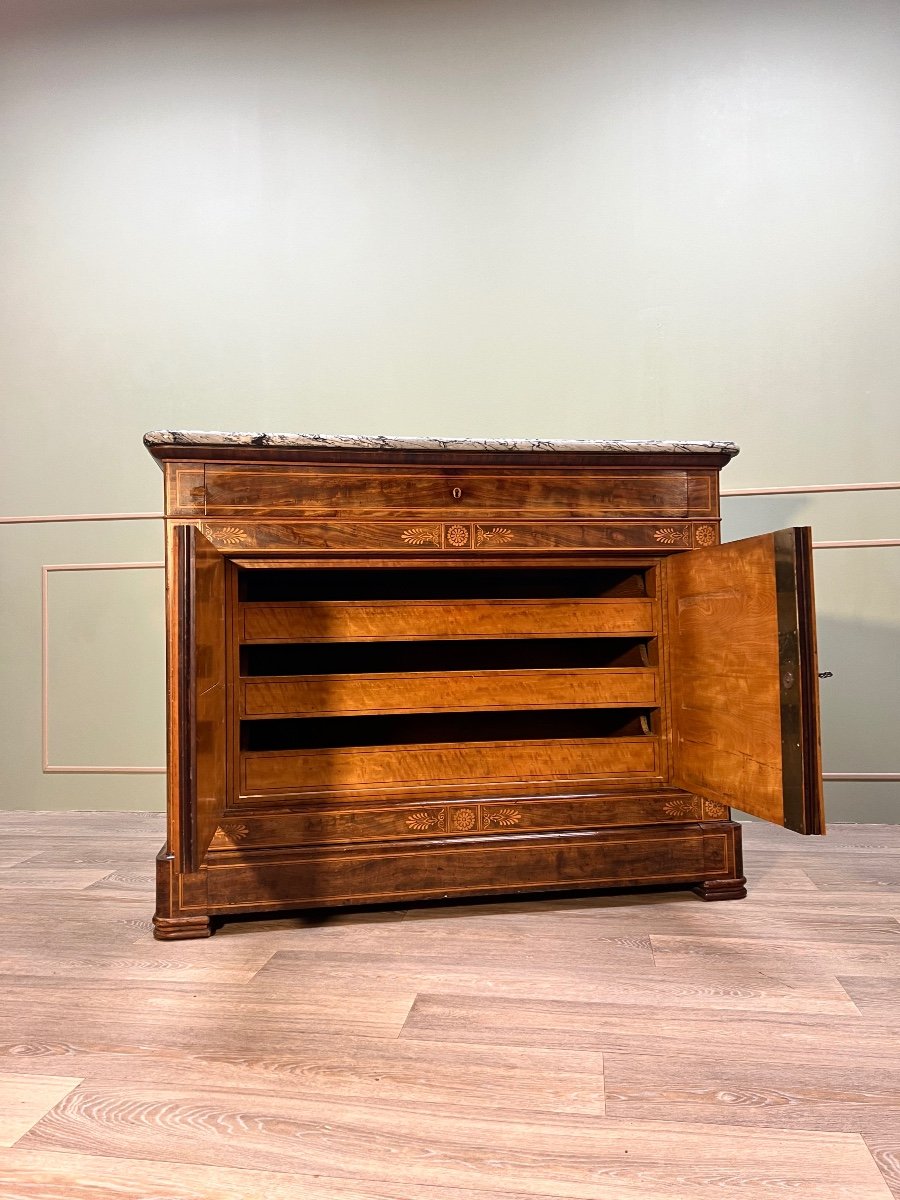Chest Of Drawers In Rosewood Charles X Period Circa 1825-photo-3