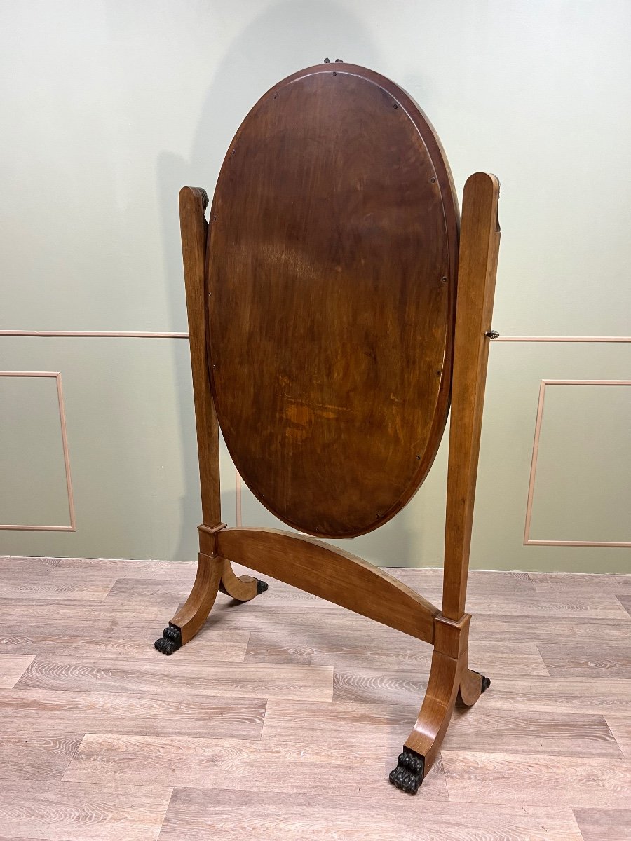 Psyche In Mahogany Empire Style Return From Egypt 19th Century -photo-5