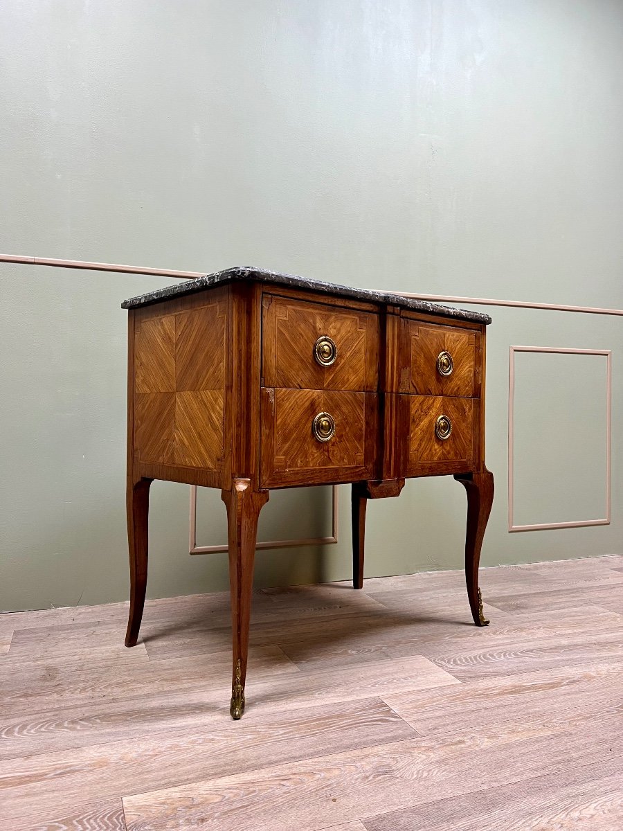 Sauté Dresser In Marquetry From Transition Period Stamped XVIII Eme Century -photo-3