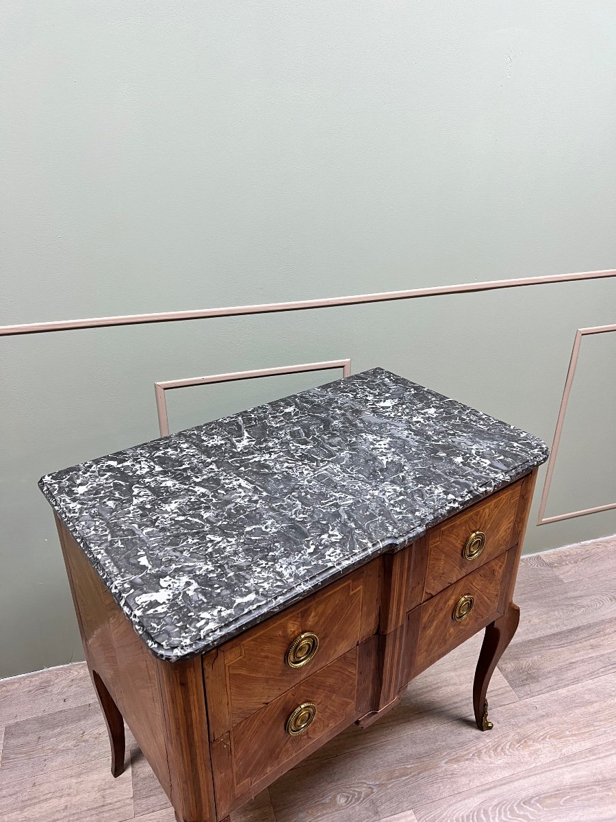 Sauté Dresser In Marquetry From Transition Period Stamped XVIII Eme Century -photo-4