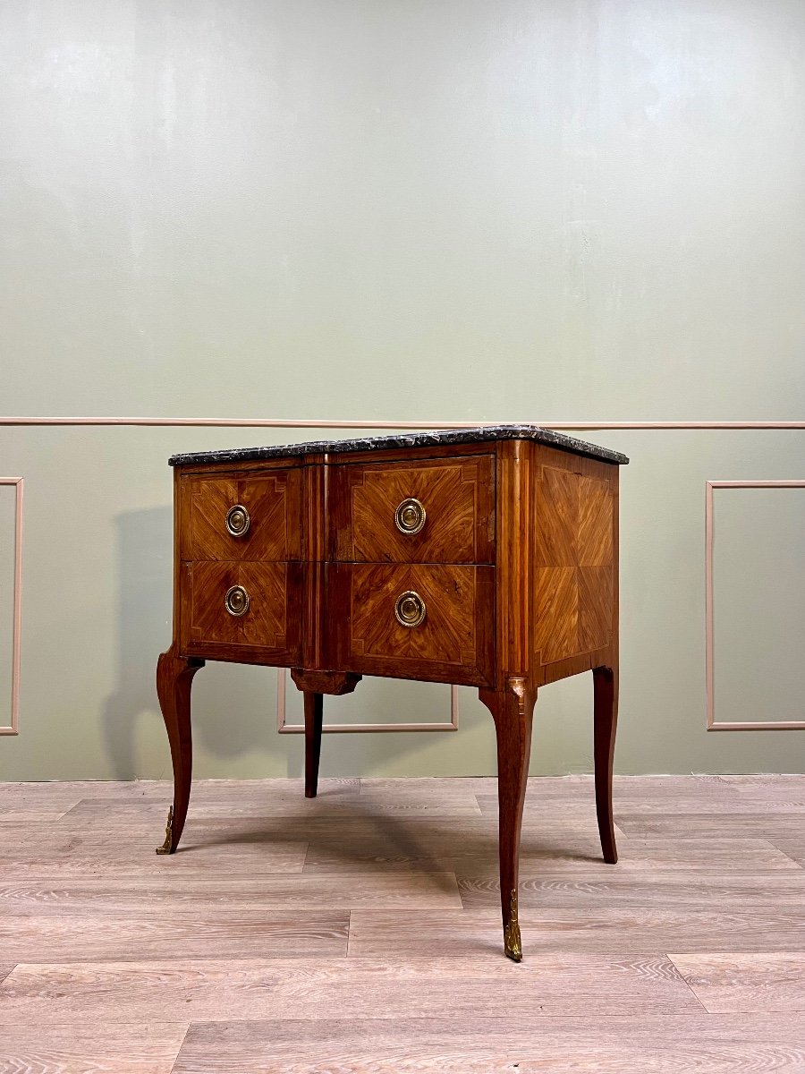 Sauté Dresser In Marquetry From Transition Period Stamped XVIII Eme Century -photo-1